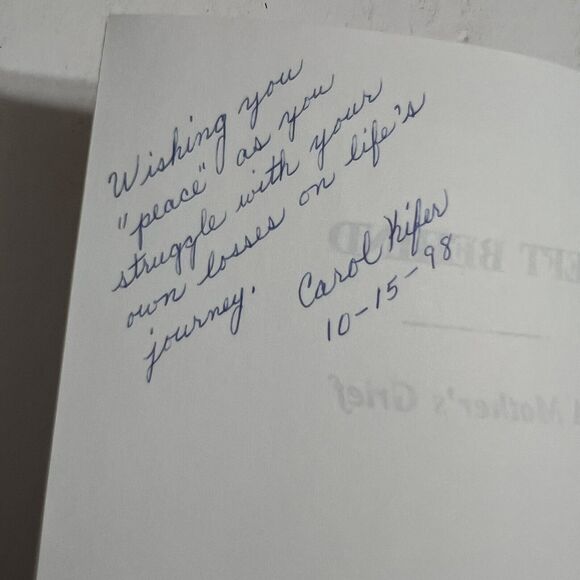 Left Behind A Mothers Grief By Carol J. Kifer Signed - Picture 3 of 10